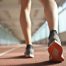 person exercising on track